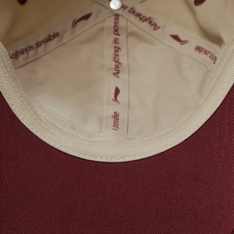 LiNing Baseball Caps Unisex Saffron Color-5