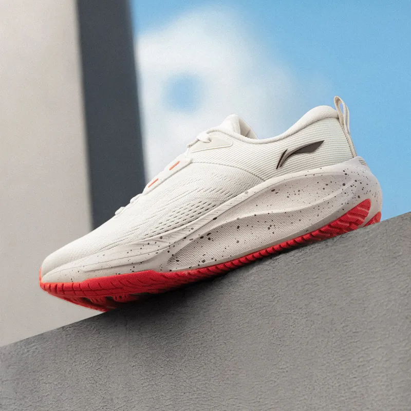 LiNing Wu Yi Lite 2.0 V2 Cushioned Anti Slip Wear Resistant Breathable Lightweight Low Top Running Shoes Women's Ivory-7