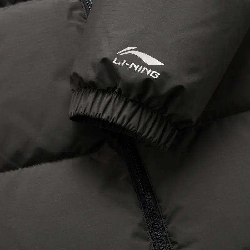 LiNing Fondue Down Series Down Jacket Unisex Obsidian Gray-3
