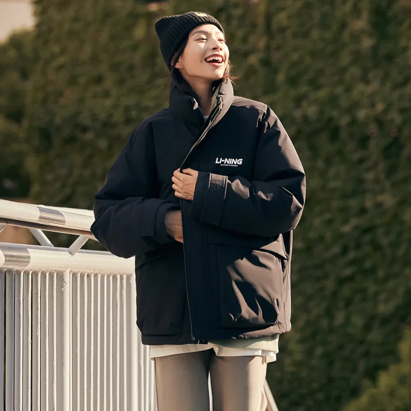 LiNing Fondue Down Series Down Jacket Unisex Black-4