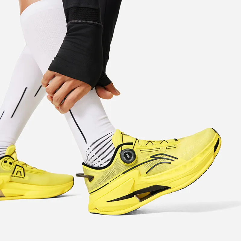LiNing Cushioning Anti Slip And Wear Resistant Low Top Running Shoes Men's Yellow-4