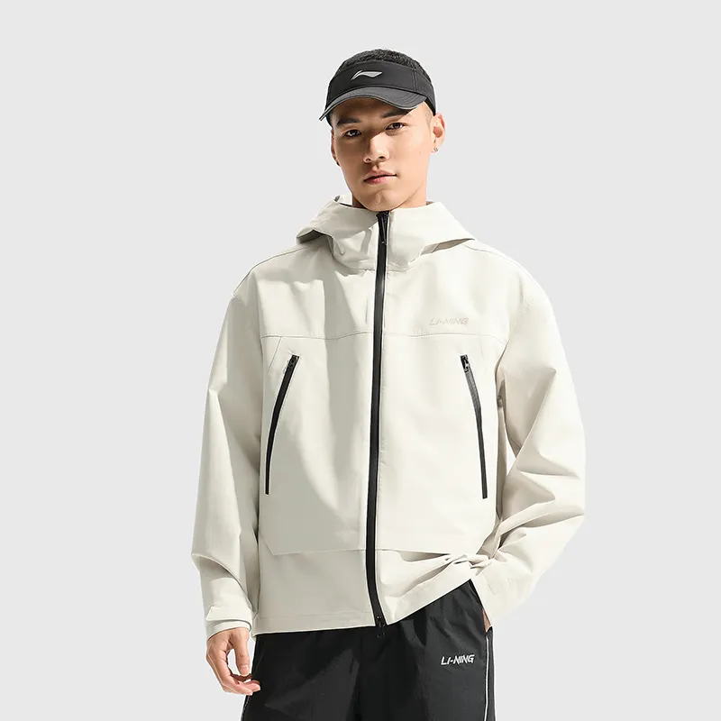 LiNing Lotus Leaf Jackets Coats Men's Silver Birch Gray-2