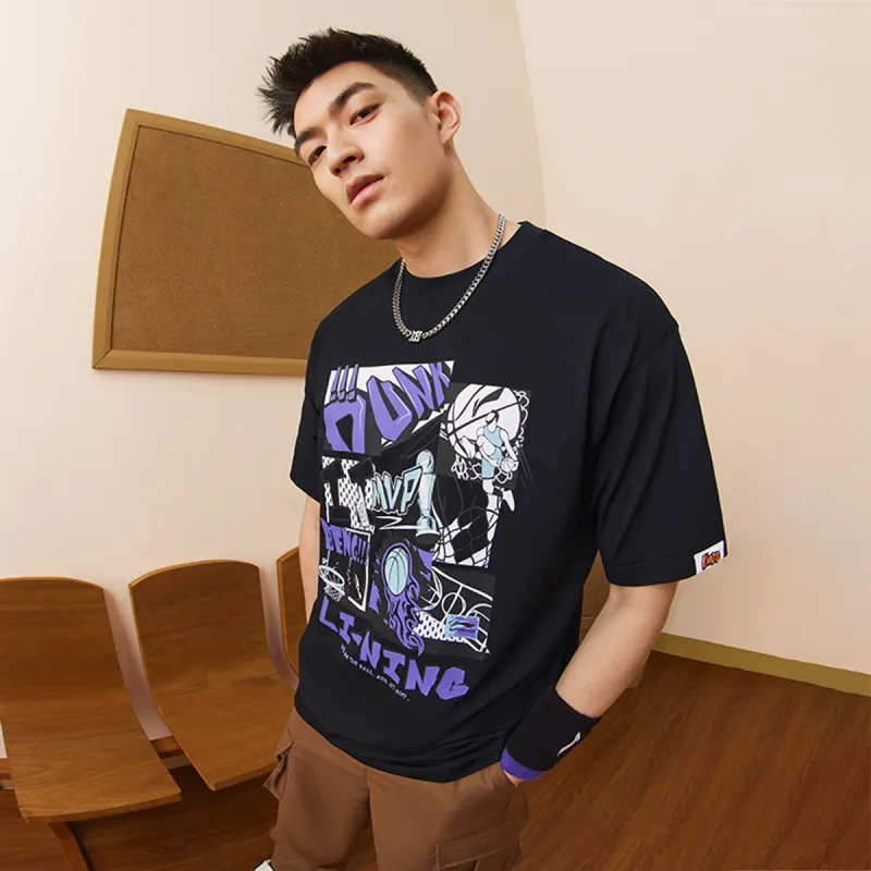 LINING Sports Life Collection T Shirts Men Black-5