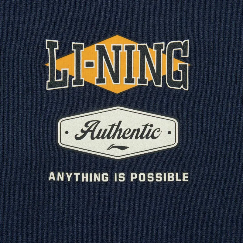LiNing Sports Life Collection Sweatshirt Unisex Dark Marine Blue-3