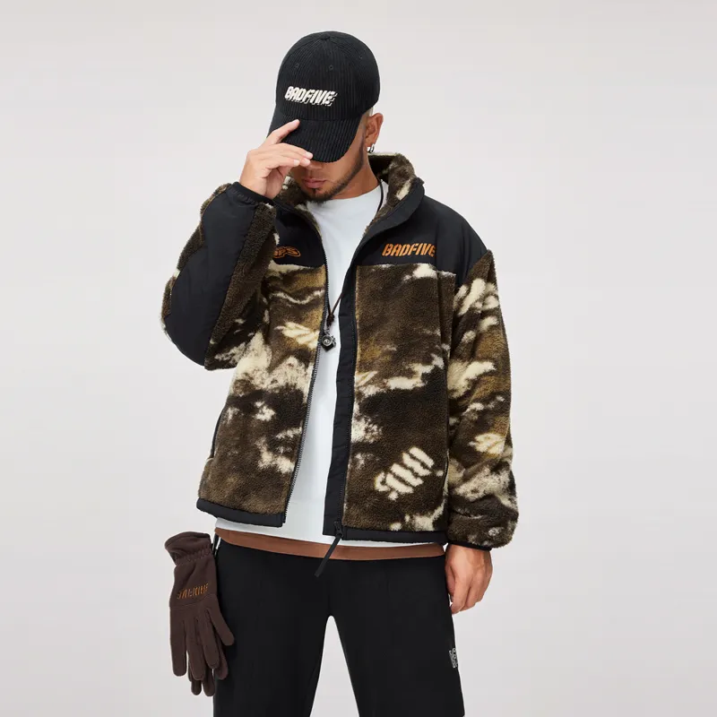 LiNing BadFive Jackets Coats Men's Full Camouflage Print/Black-5