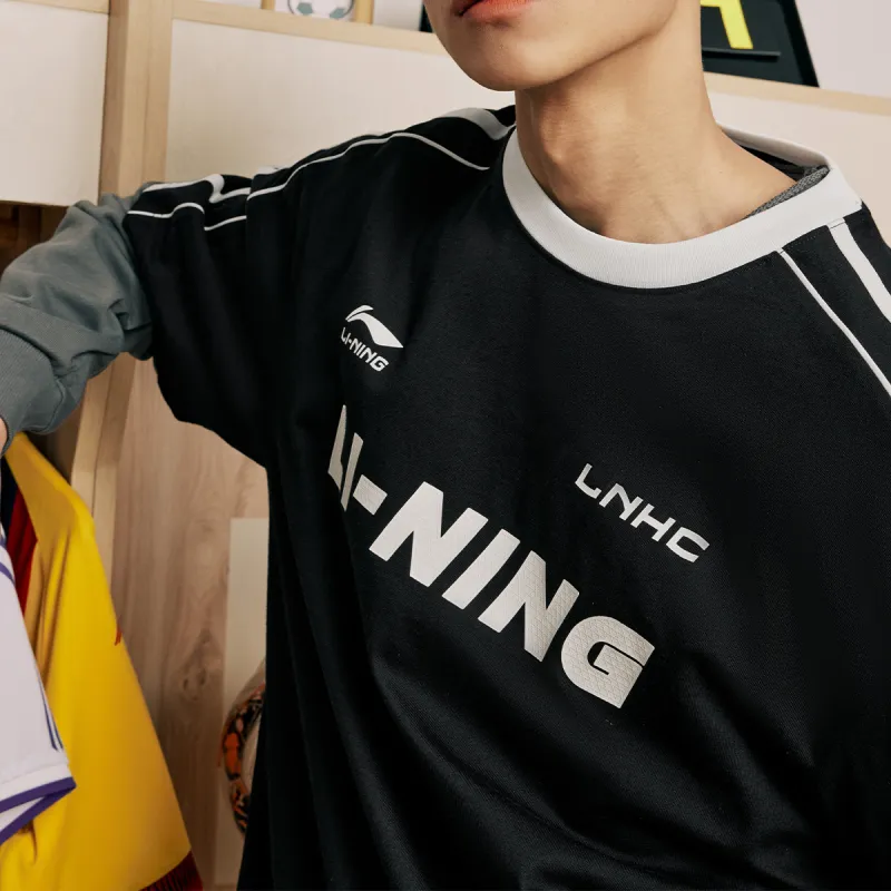 LiNing Sports Fashion Collection T Shirt Unisex Black-4
