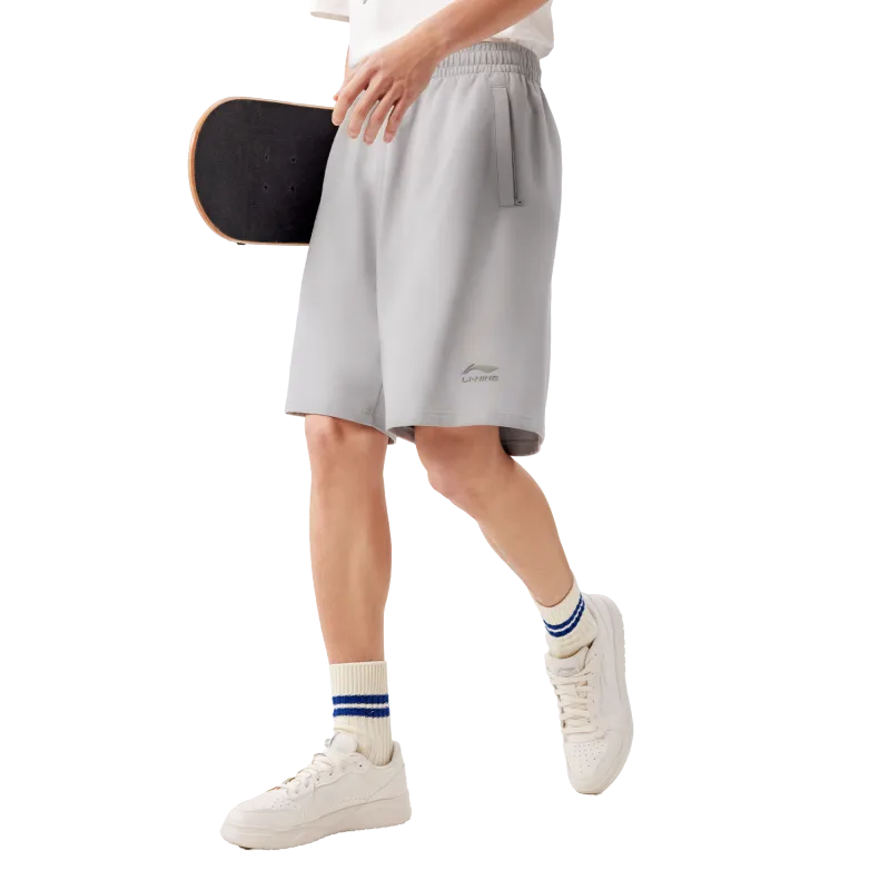 LiNing Sports Life Collection Casual Shorts Men's Geological Gray-2