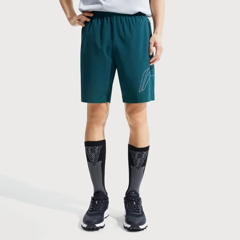LiNing Fitness Series Casual Shorts Men's Reef Green-2