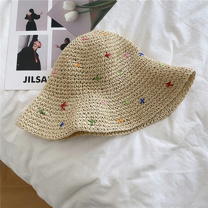 PISHUSHU Cotton Bucket Hats Women's-6