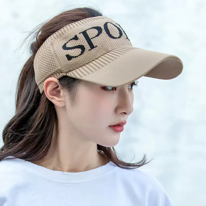 PISHUSHU Polyester Visor Cap Unisex Pink Multicolor-5