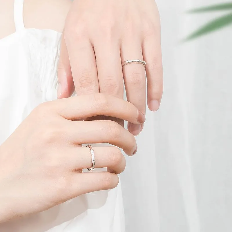 PISHUSHU 925 Sterling Silver Rings Unisex-2