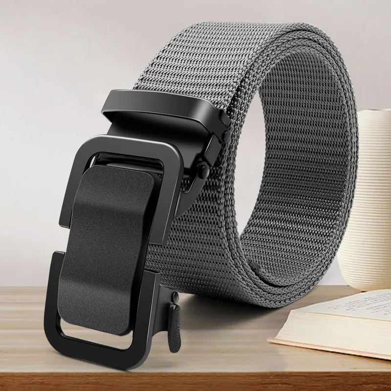 PISHUSHU Polyester Leather Belts Unisex Width 3.5cm-3