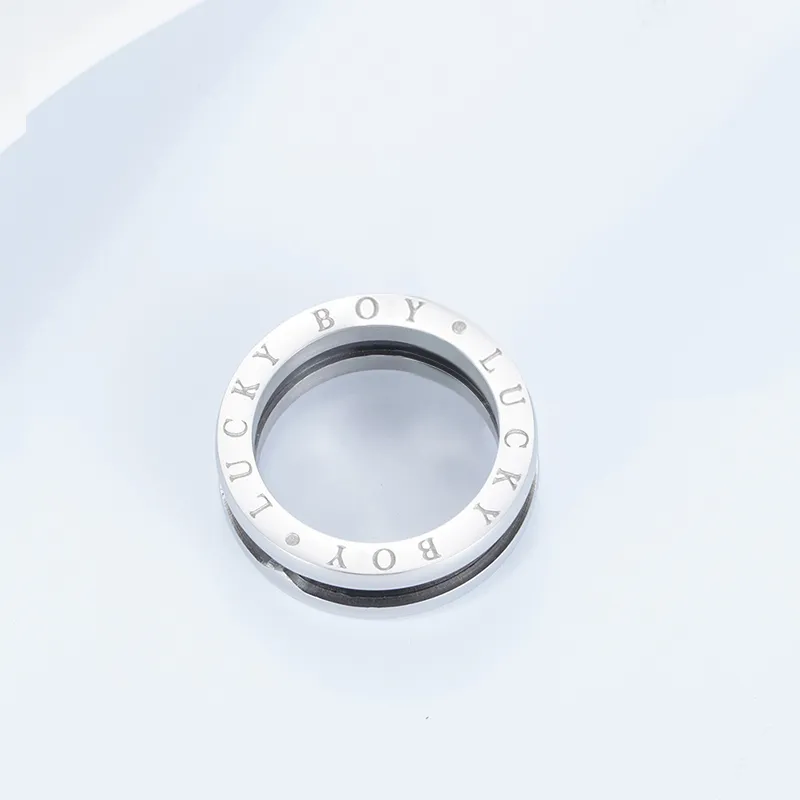 PISHUSHU Titanium Steel Rings Unisex-4