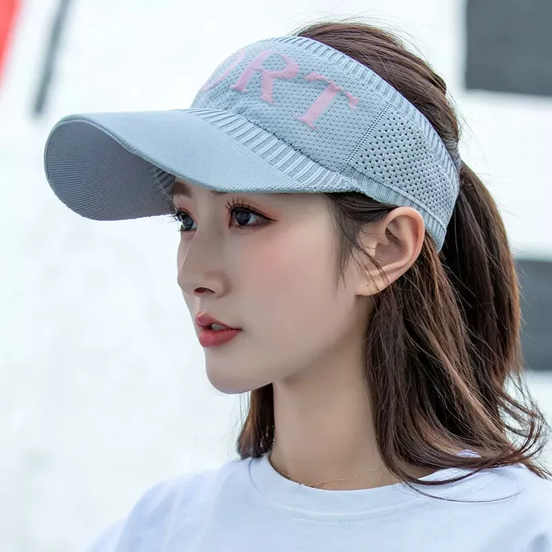 PISHUSHU Polyester Visor Cap Unisex Pink Multicolor-9