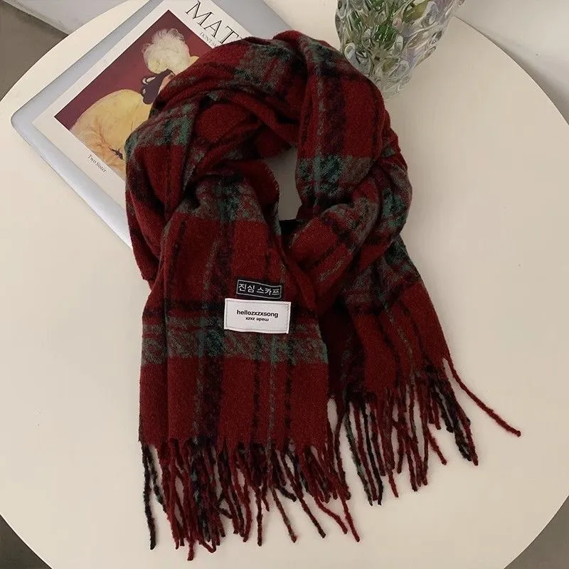 PISHUSHU Knit Scarves Unisex-2