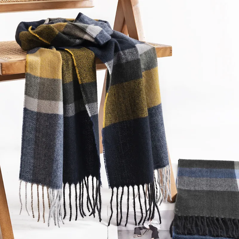 PISHUSHU Knit Scarves Men-1