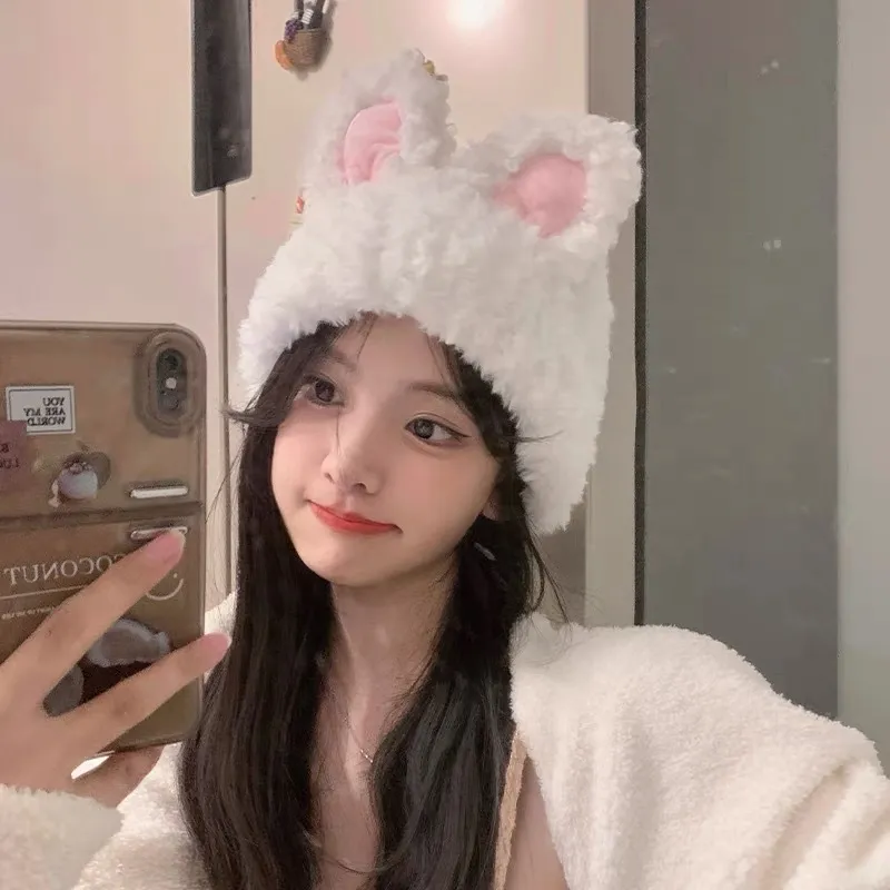 PISHUSHU Wool Beanies Women's 4 Colors-4