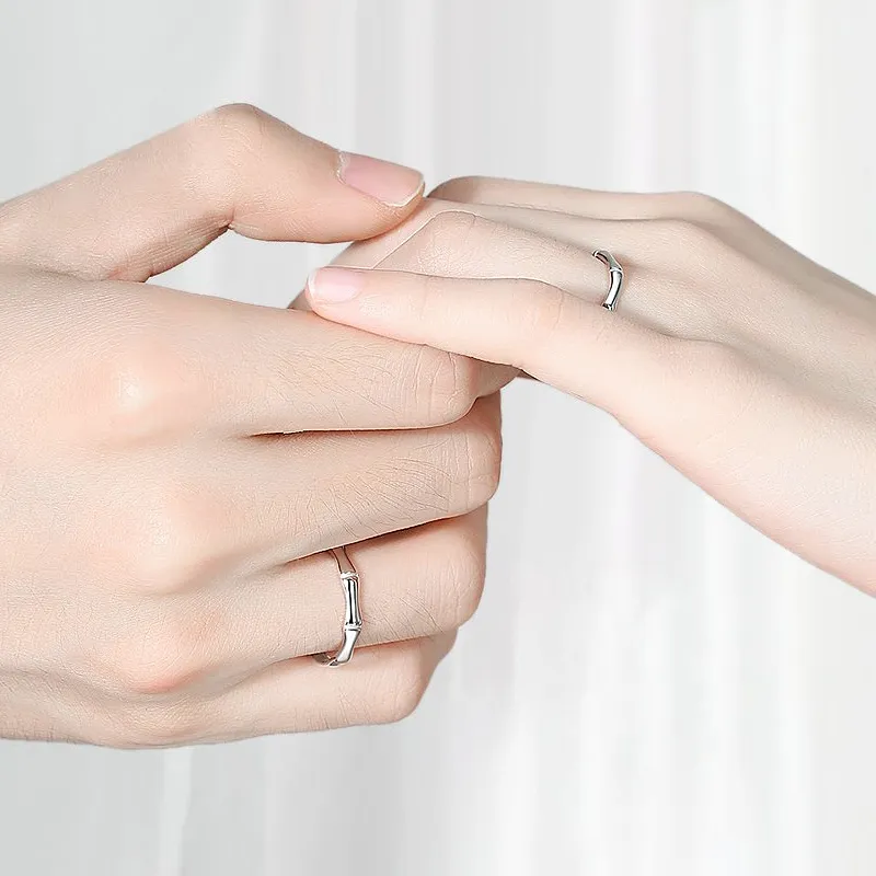PISHUSHU 925 Sterling Silver Rings Unisex-1