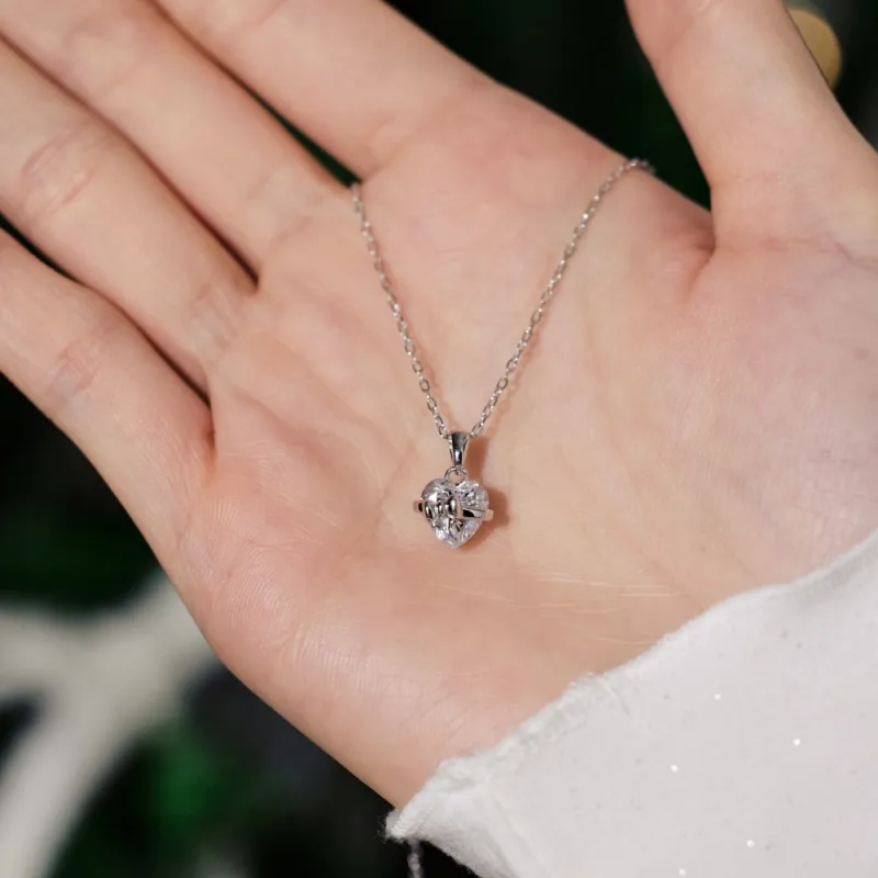 KAILEIFU S925 Silver Necklaces Women's Silver-4