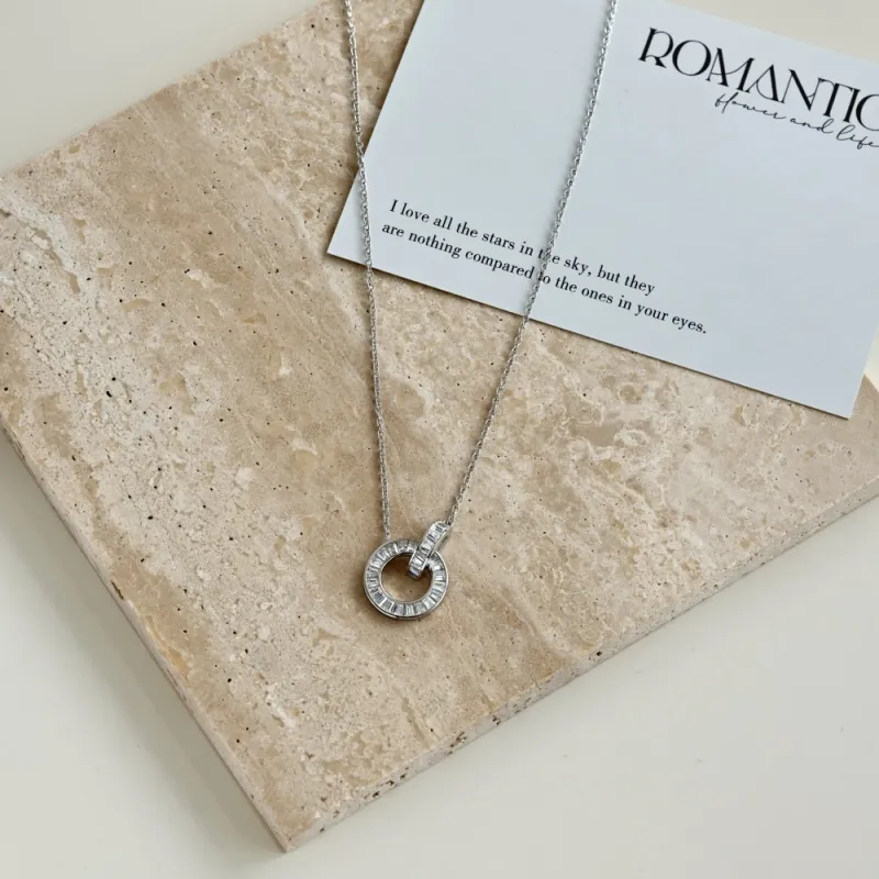 KAILEIFU S925 Silver Necklaces Women's Silver-2