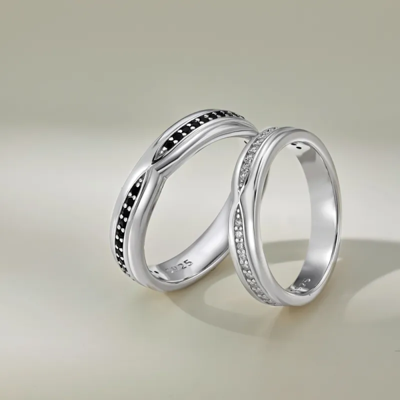 KAILEIFU S925 Silver Rings Unisex Silver-2