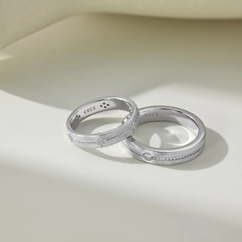KAILEIFU S925 Silver Rings Unisex Silver-1