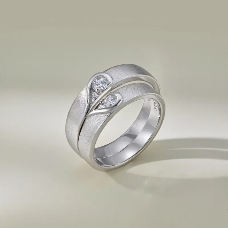 KAILEIFU S925 Silver Rings Unisex Silver-1