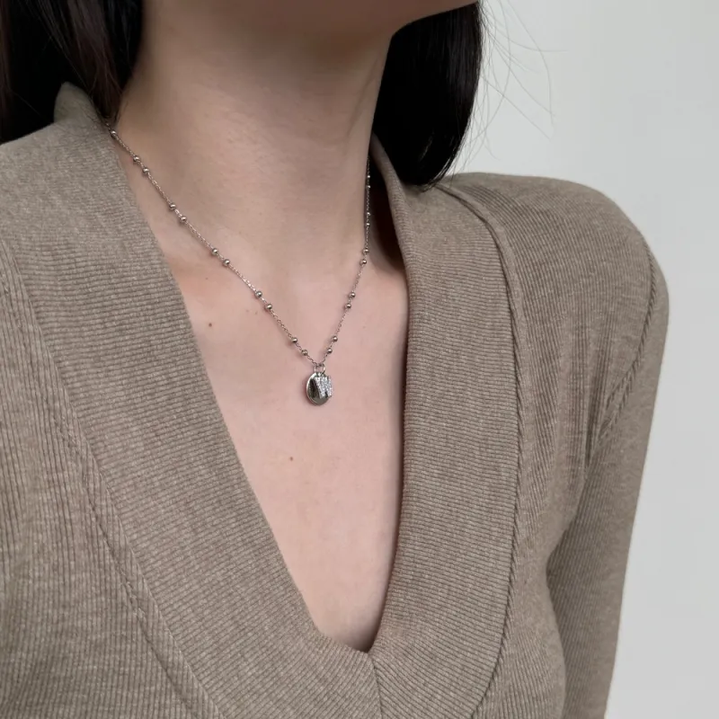 KAILEIFU S925 Silver Necklaces Women's-113
