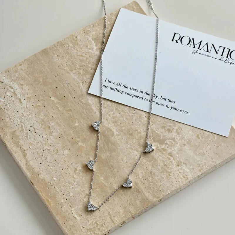 KAILEIFU S925 Silver Necklaces Women's Silver-2