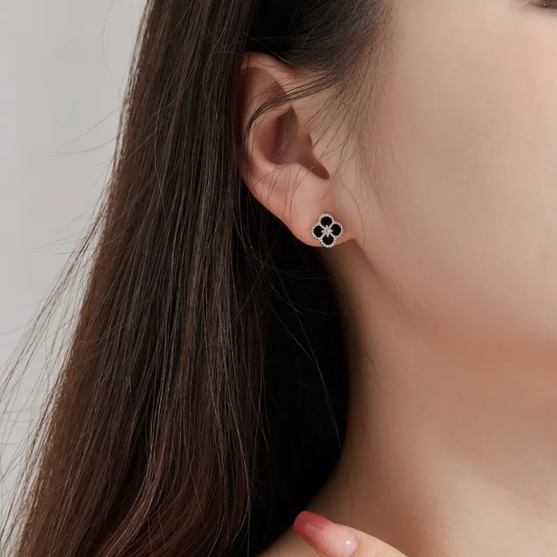 KAILEIFU S925 Silver Stud Earrings Women's Silver-7