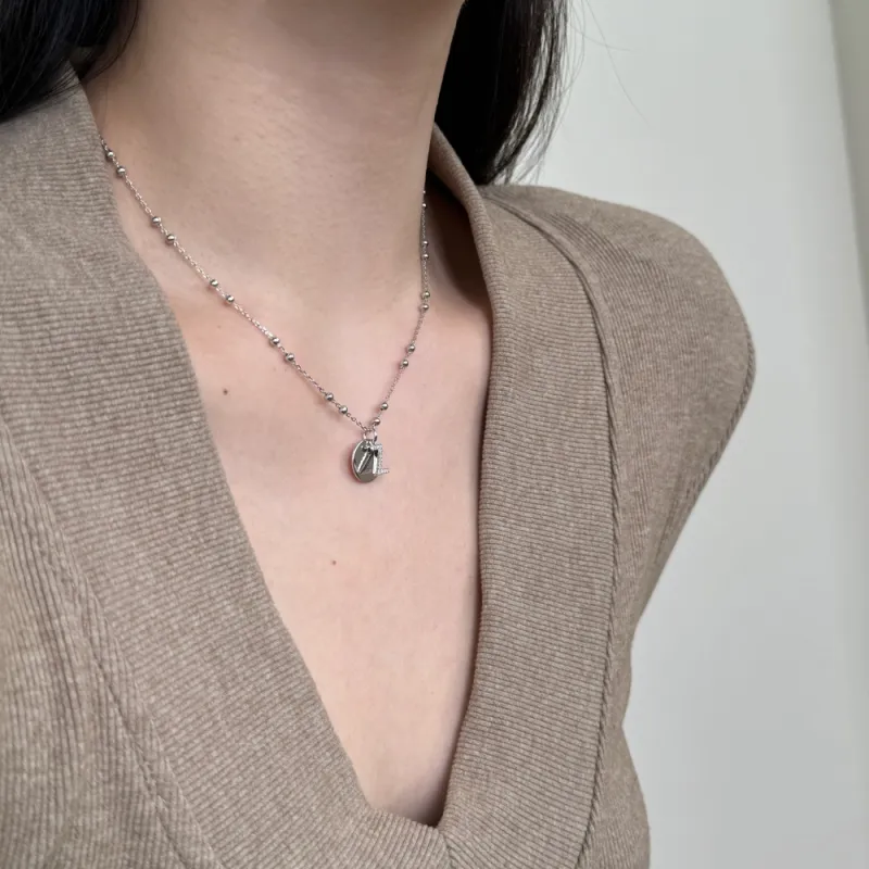 KAILEIFU S925 Silver Necklaces Women's-128