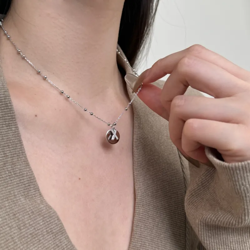 KAILEIFU S925 Silver Necklaces Women's-119