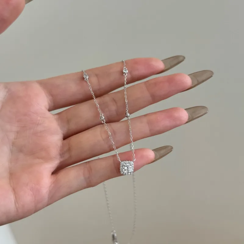 KAILEIFU S925 Silver Necklaces Women's-1