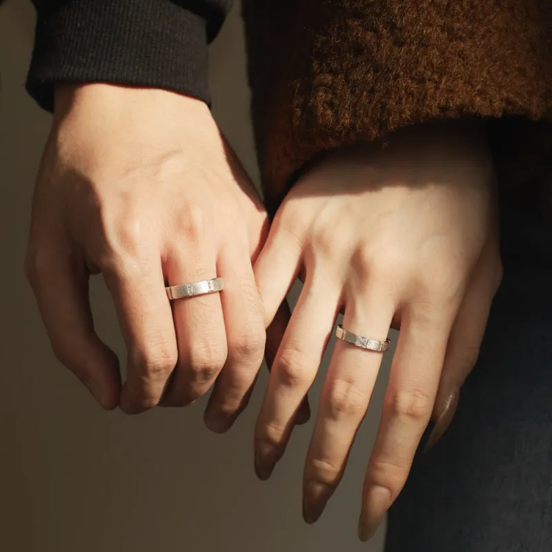 KAILEIFU 925 Sterling Silver Rings Unisex Silver-4