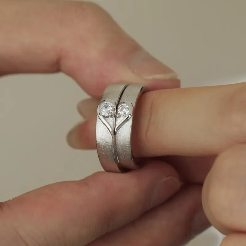 KAILEIFU S925 Silver Rings Unisex Silver-3