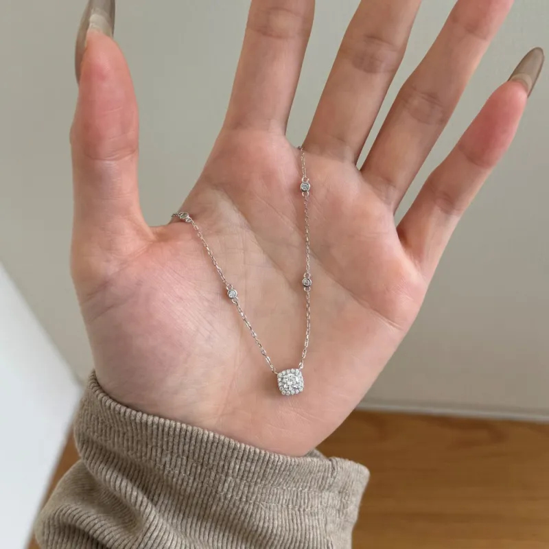 KAILEIFU S925 Silver Necklaces Women's-2