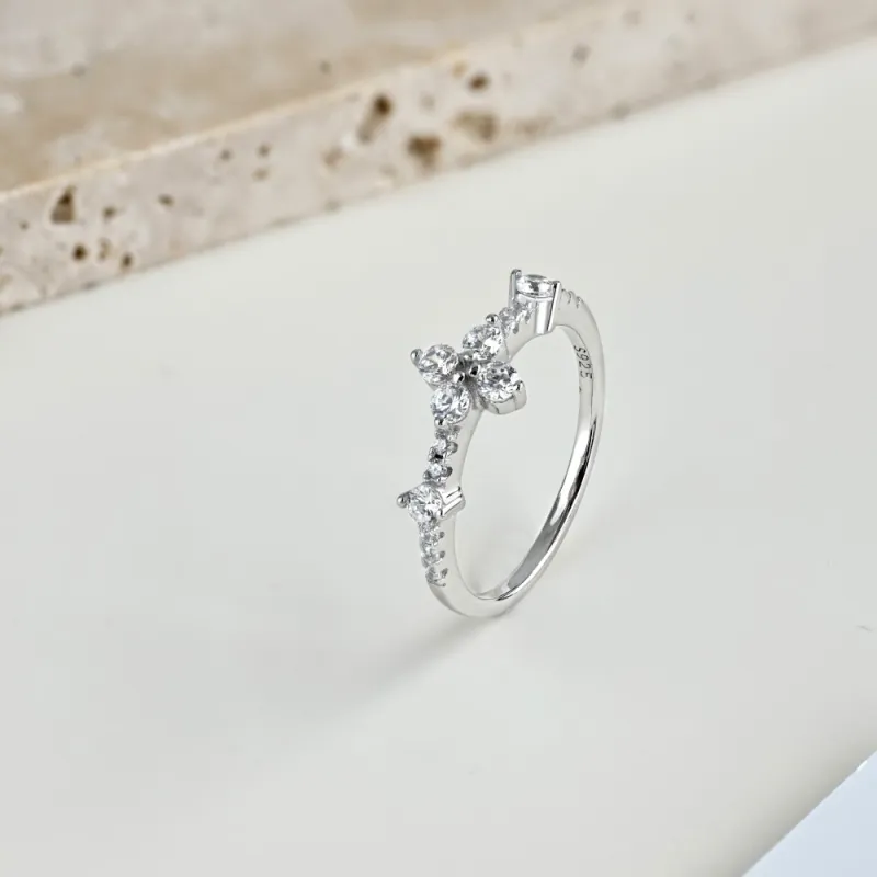 KAILEIFU S925 Silver Rings Women's Silver-2
