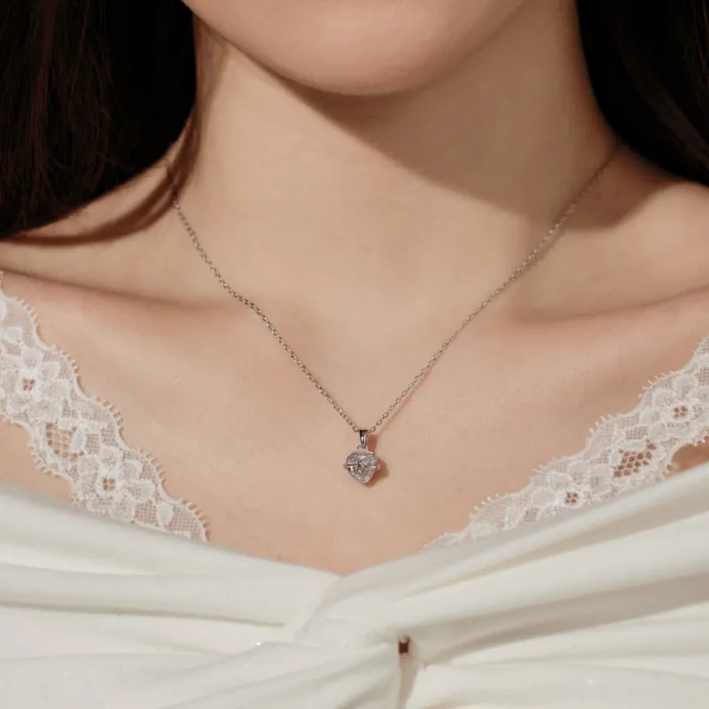 KAILEIFU S925 Silver Necklaces Women's Silver-3