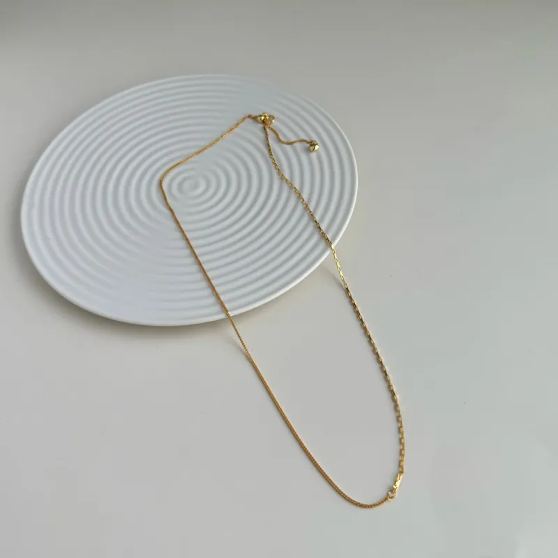 KAILEIFU S925 Silver Necklaces Women's Gold-4