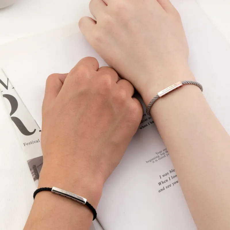 KAILEIFU S925 Silver Bracelets Men's Black-5
