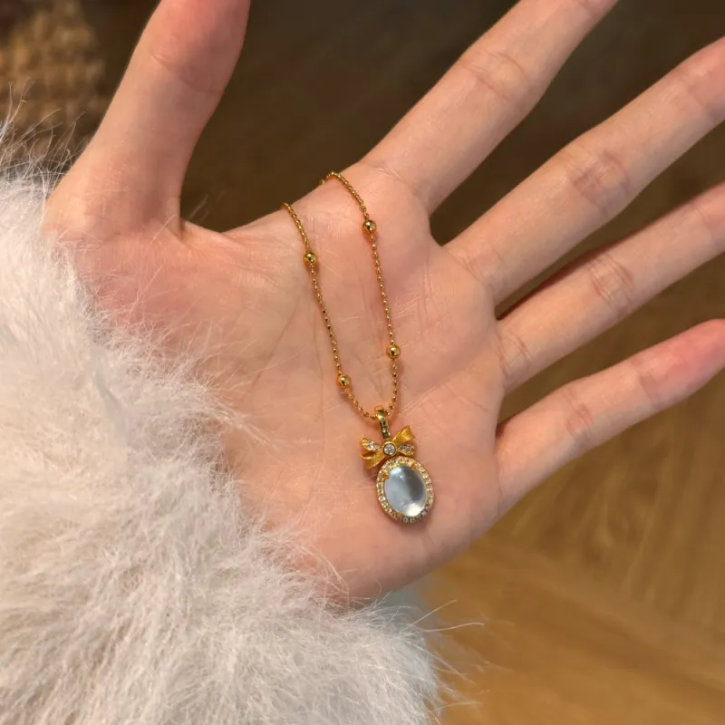KAILEIFU S925 Silver Necklaces Women's Gold-6