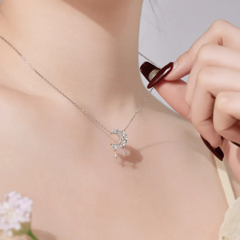 KAILEIFU S925 Silver Necklaces Women's-5