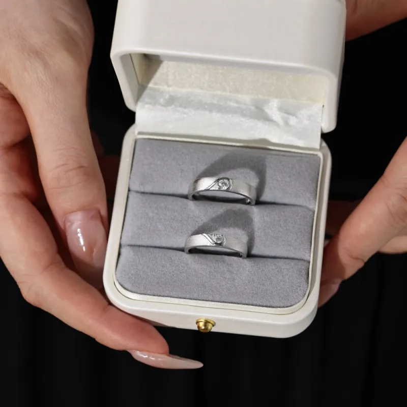 KAILEIFU S925 Silver Rings Unisex Silver-4