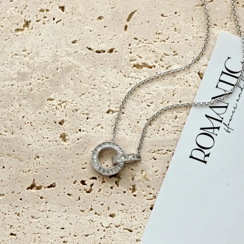 KAILEIFU S925 Silver Necklaces Women's Silver-3
