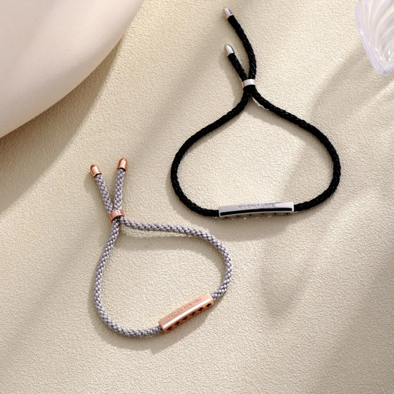 KAILEIFU S925 Silver Bracelets Men's Black-3