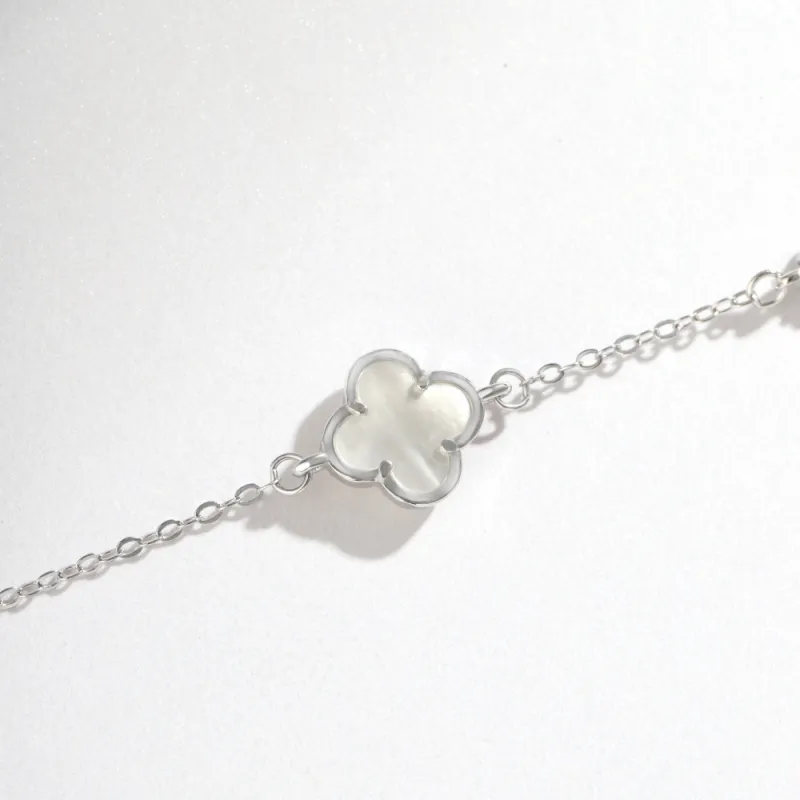 KAILEIFU S925 Silver Bracelets Women's Black/White-1