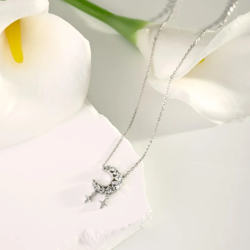 KAILEIFU S925 Silver Necklaces Women's-3