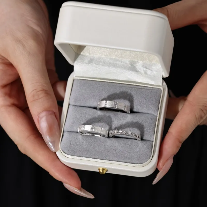 KAILEIFU S925 Silver Rings Unisex Silver-3