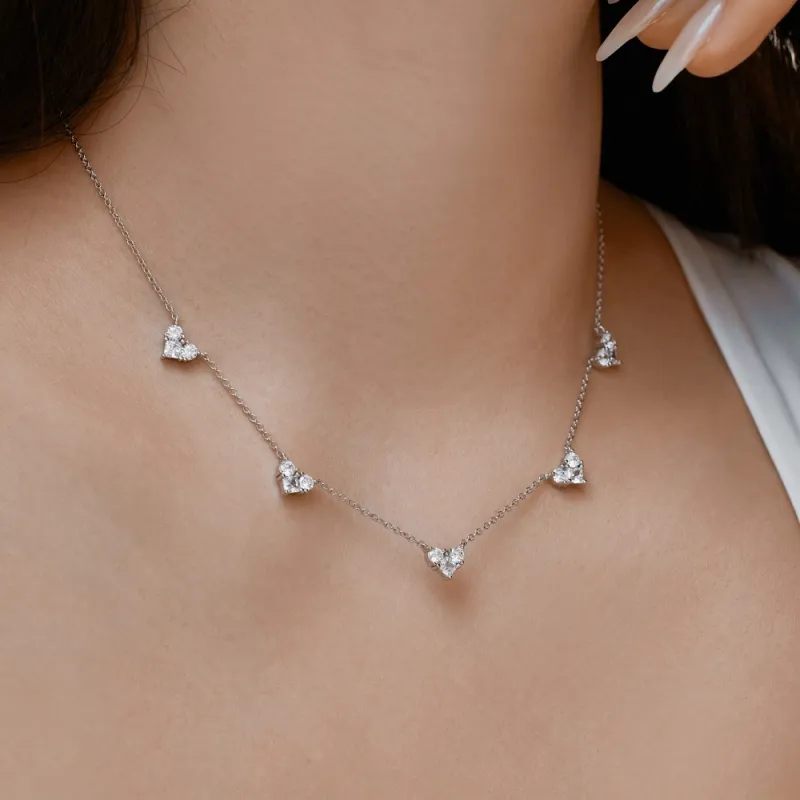 KAILEIFU S925 Silver Necklaces Women's Silver-4