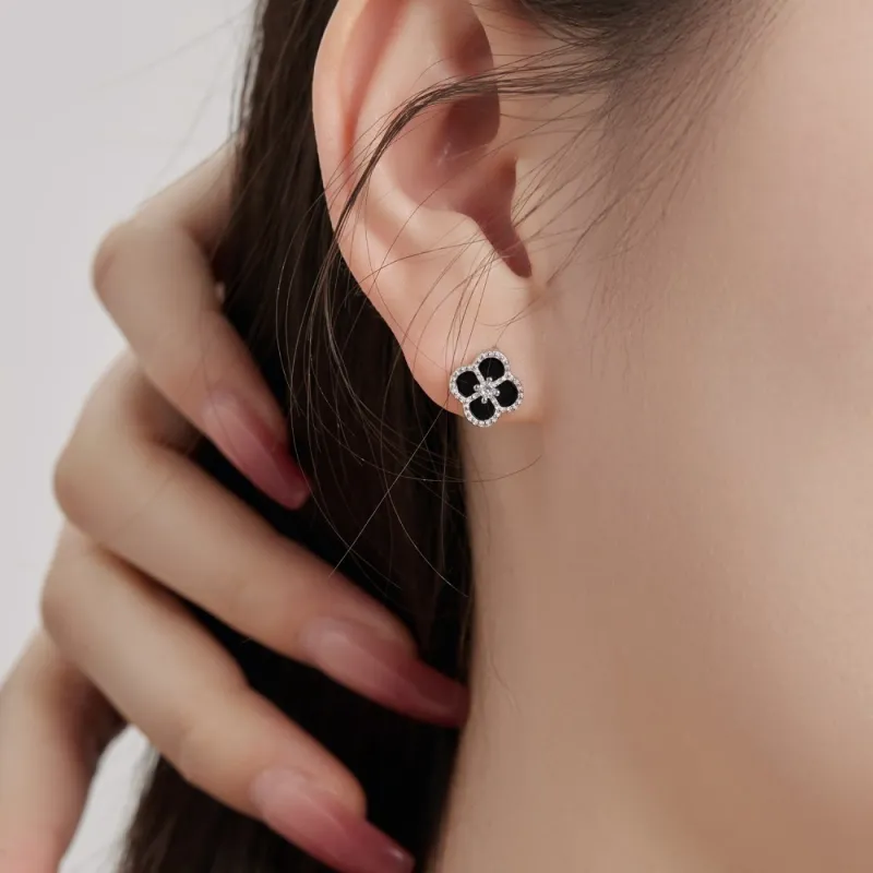 KAILEIFU S925 Silver Stud Earrings Women's Silver-6